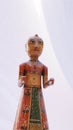 Hand-painted wooden figure, Indian handicraft Royalty Free Stock Photo