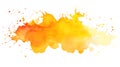 hand painter colors watercolor orange stain texture background Royalty Free Stock Photo