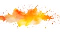 hand painter colors watercolor orange stain texture background Royalty Free Stock Photo