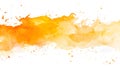 hand painter colors watercolor orange stain texture background Royalty Free Stock Photo