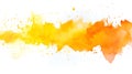 hand painter colors watercolor orange stain texture background Royalty Free Stock Photo