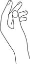 Hand Palm Outline