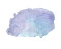 Hand panted abstract purple blue watercolor background Royalty Free Stock Photo