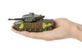 Hand with panzer Royalty Free Stock Photo