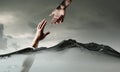 Hand of person drowning in water Royalty Free Stock Photo