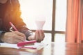 Hand of person holding light bulb for idea or success or solar e Royalty Free Stock Photo