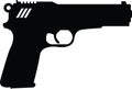 hand pistol handgun gun image with svg cutfile for cricut and silhouette