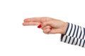 Hand Pistol Pointing Royalty Free Stock Photo