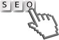 Hand pixel cursor SEO keys Search Engine Optimizat