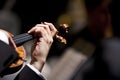 Hand Playing a Violin Royalty Free Stock Photo