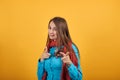 Hand pointer with forefinger pointing forward. Index finger to show direction Royalty Free Stock Photo