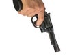 Hand pointing a gun at the target Royalty Free Stock Photo