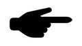 Hand Pointing Right Icon, Directional Pointer, vector design Generative AI Royalty Free Stock Photo