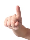 Hand pointing at the viewer Royalty Free Stock Photo