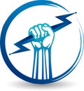 Hand power logo