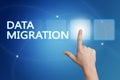 Data Migration text concept Royalty Free Stock Photo