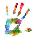 Hand print Royalty Free Stock Photo