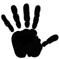 Hand print. Royalty Free Stock Photo