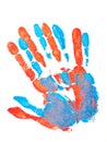 Hand prints Royalty Free Stock Photo