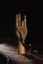 Hand with prithvi mudra gesture Royalty Free Stock Photo