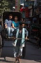 Hand pulled rickshaw