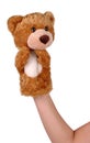 Hand puppet of bear Royalty Free Stock Photo