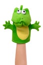 Hand puppet - sad Royalty Free Stock Photo