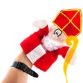 Hand puppet Sinterklaas Royalty Free Stock Photo