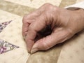 Hand Quilting Royalty Free Stock Photo