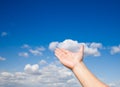 Hand reach sky Royalty Free Stock Photo