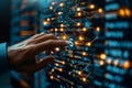 A Hand Reaches Out to Touch the Code, a Symphony of Digital Innovation