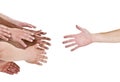 Hand reaching for help Royalty Free Stock Photo