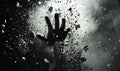 Desperate Hand Reaching Through Debris Royalty Free Stock Photo