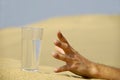 Hand reaching for water. Royalty Free Stock Photo