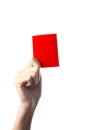 Hand red card