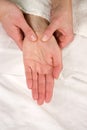 Hand reflex zone massage Royalty Free Stock Photo