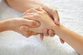 Hand Reflexology Series 4 Royalty Free Stock Photo