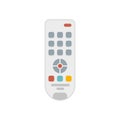 Hand remote control icon flat isolated vector