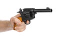 Hand with revolver gun Royalty Free Stock Photo