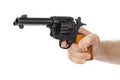 Hand with revolver gun Royalty Free Stock Photo