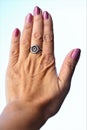 Hand with ring with the star of David