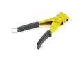 Hand rivet pliers is tool for attaching riveter