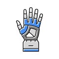 hand robot color icon vector illustration