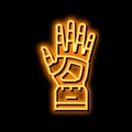 hand robot neon glow icon illustration Royalty Free Stock Photo