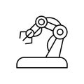 Hand, robotic, arm icon - Vector. Artificial intelligence
