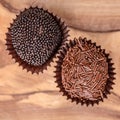 Hand Rolled Gourmet Chocolate Truffels Royalty Free Stock Photo