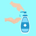 Hand sanitizer bottle vector,Hand Washing Illustrations