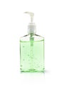 Hand sanitizer bottle on white Royalty Free Stock Photo