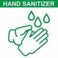 Hand sanitizer Icon. Sanitizer icon. Antiseptic. Symbol for disinfectant gel labels.