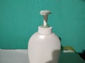 Hand Sanitizer liquid Bottle Stock photo covid-19